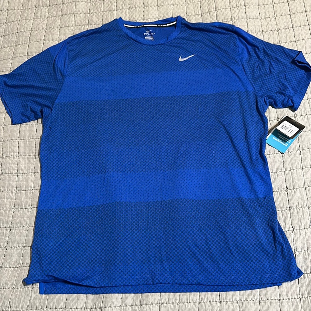 Nike Running 2XL Dri-Fit T-shirt Blue